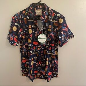 NWT RSVLTS Parks and Recreation RON SWANSON'S SHIRT OF GREATNESS Medium M